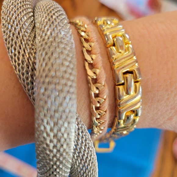 Trio of Bracelets ~ Mesh & Metal ~ Y2K ~ Crafts ~ Re-purpose ~ Jewelry Making - Picture 6 of 12